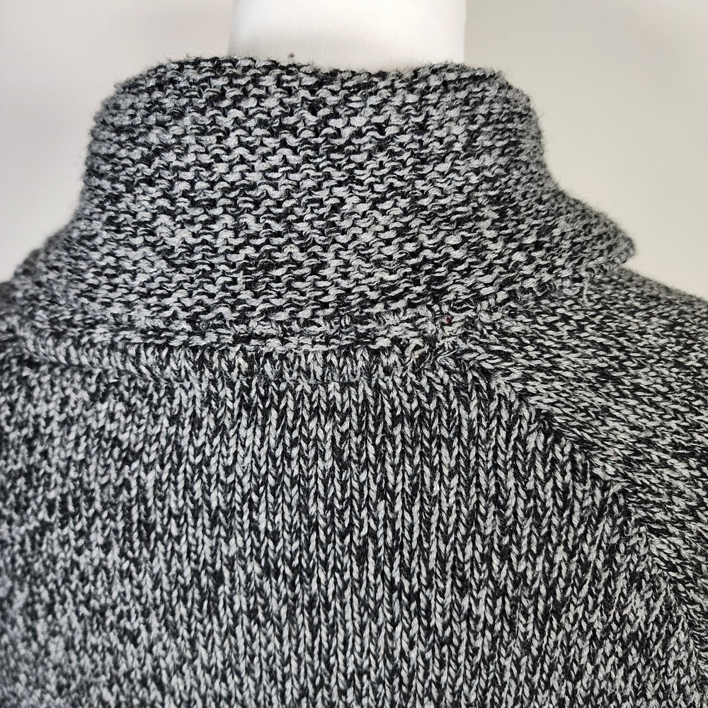 Warehouse One Cabin Sweater Womens XL Knit Gray Red White Sock Monkey Cardigan - Picture 7 of 13